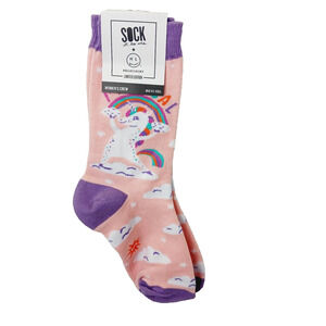 Sock It To Me Crew Women Boy Unicorn Magical Rainbow Cloud Star Horn NWT NEW
